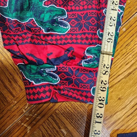 NWT Place Adult Size XXXL, 2 Pc Set Pajamas Christmas Tree-Rex - Picture 6 of 14